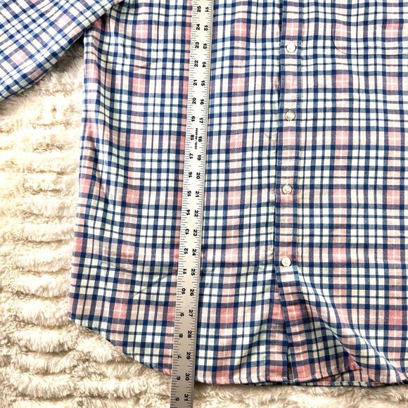 Vineyard Vines Performance Mens Plaid Slim Fit Tucker Shirt Size Large - Picture 4 of 13